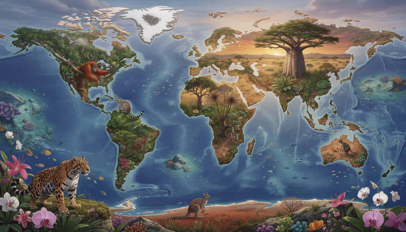 Découvrir la faune et la flore uniques du monde entier 2 explorez la diversité exceptionnelle de la faune et de la flore à travers le monde et découvrez des espèces uniques dans leur habitat naturel.